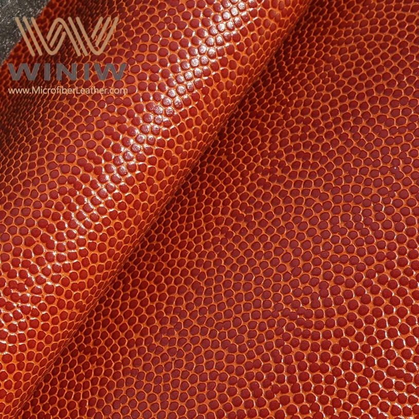 Synthetic Leather Materials Supplier Custom Wholesale Microfiber Basketball PU Leather